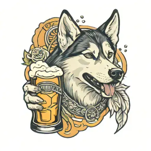 Husky And Beer