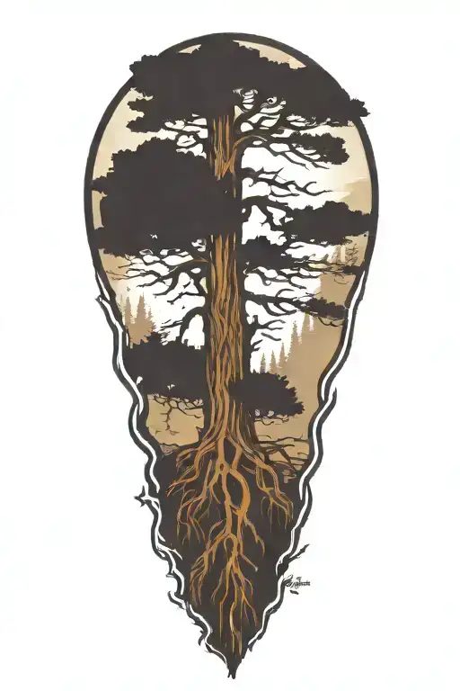 Redwood Tree Roots Reaching Deep