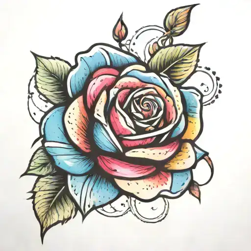 Rainbow Rose