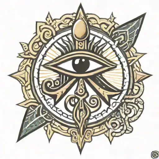 Ankh And Eye Of Horus