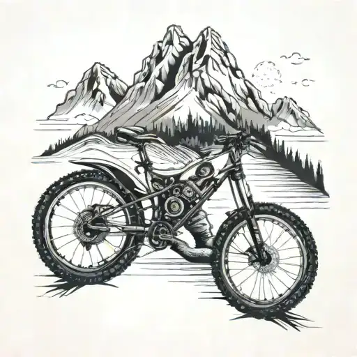 Mountains In The Background Mountain Bike