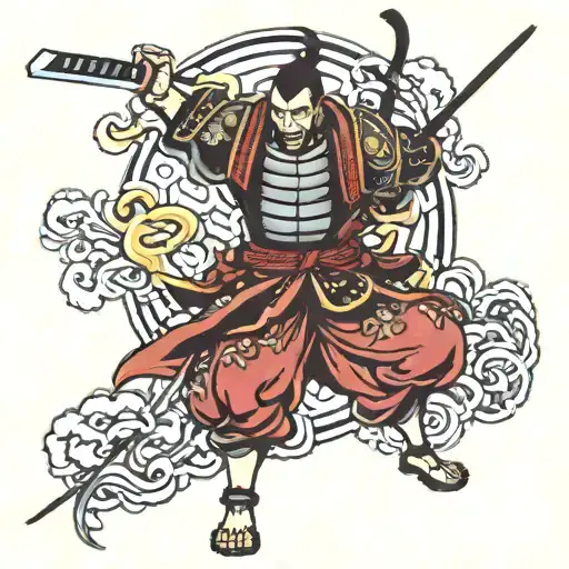 Strong Defeated Samurai