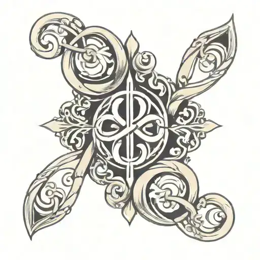 Name Tatto With Infinite Symbol Intertwined