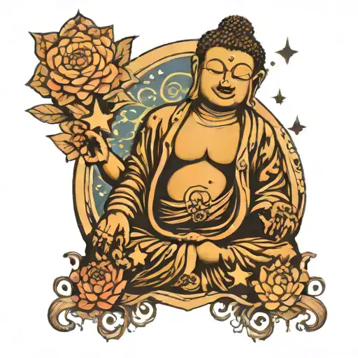 Buddha Psychedelic Stars
