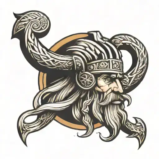 Viking Style Tattoo Featuring K A T Round For Inside Bicep