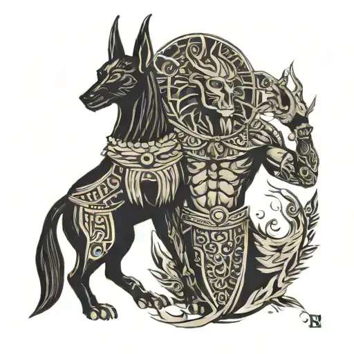 Odin And Anubis