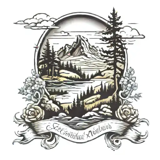 Scottish Mountain Landscape