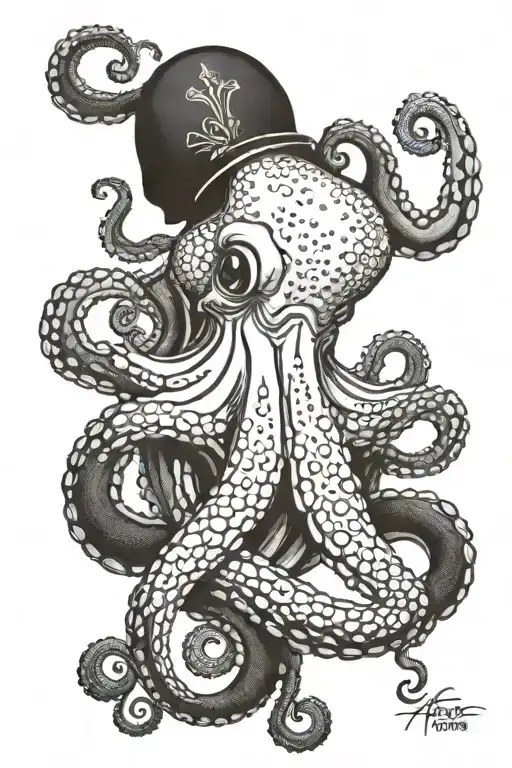 Octopus Gracefully Swimming