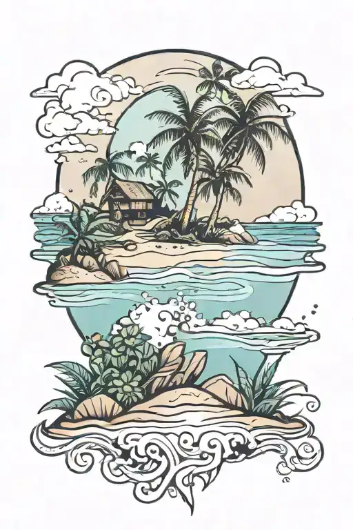 Tropical Beach Landscape