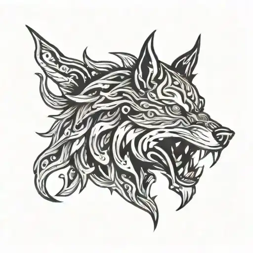Fenrir Norse Mythology Black