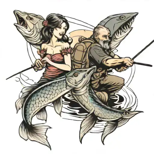 Father Daughter Fishing