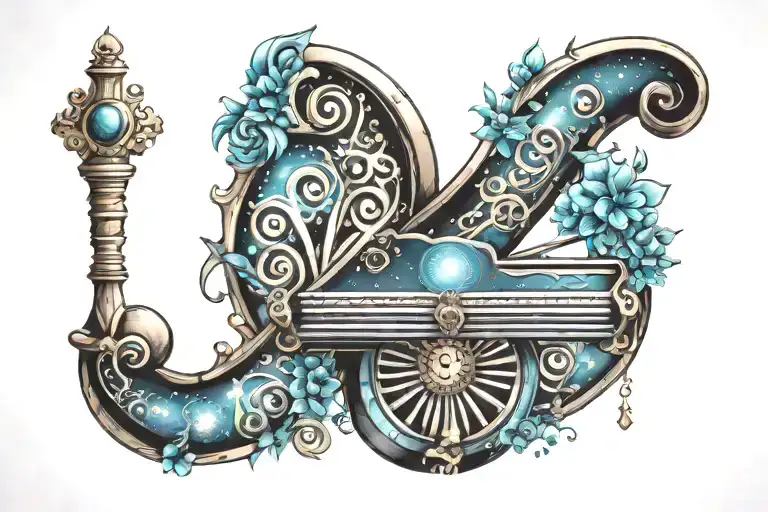 Paino Keys Spiral Galaxy