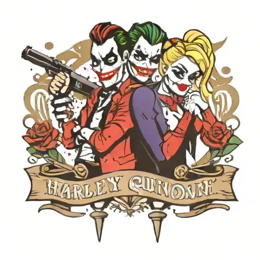 Harley Quinn And The Joker With The Saying Right Person Wrong Time