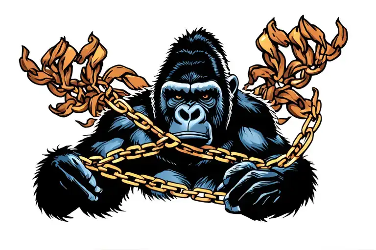 Gorilla And Chains