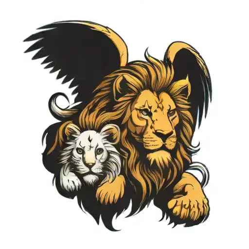 Lion And Angel