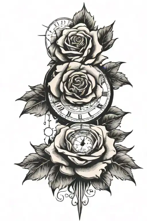 Cloud Rose Sun And Date And Time