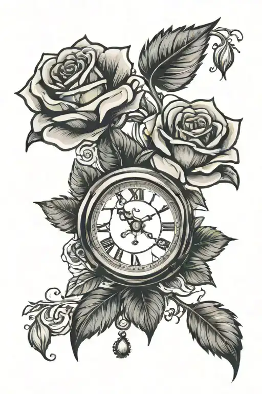 Clock And Rose