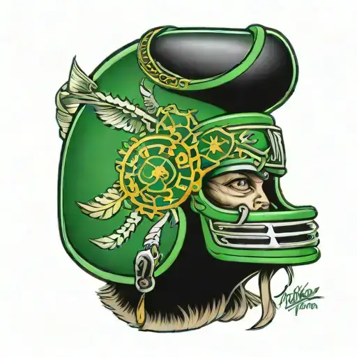 Green Baby Packer Helmet