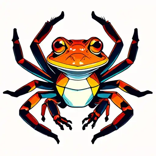 Geometric Frog Tarantula Magic Mushroom