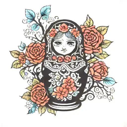 Matryoshka With Tree Of Life
