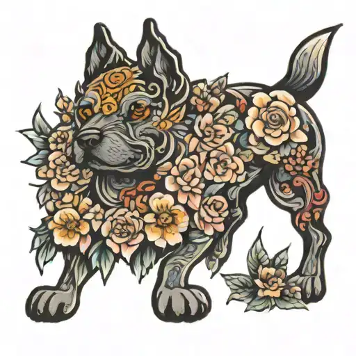 Flowers Dog