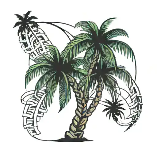 Palm Tree Intertwined
