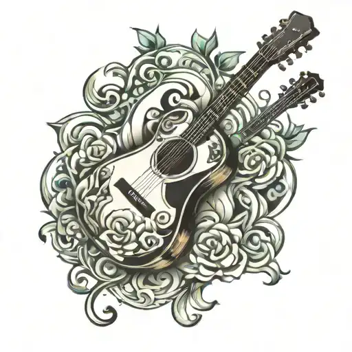 Upsidedown Acoustic Guitar