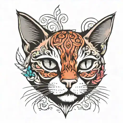 Cat Tattoo Design