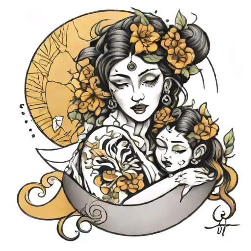 Mother Daughter Moon Luba Orotect