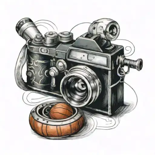 Film Camera And Baseball And Basketball And American Football And Music And Painting And Poetry