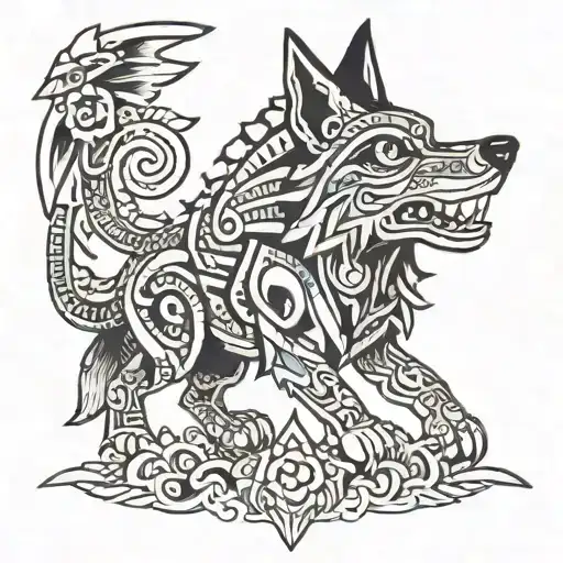 Big Aztec Wolf And Inside The Tradition Of The Day Of The Dead