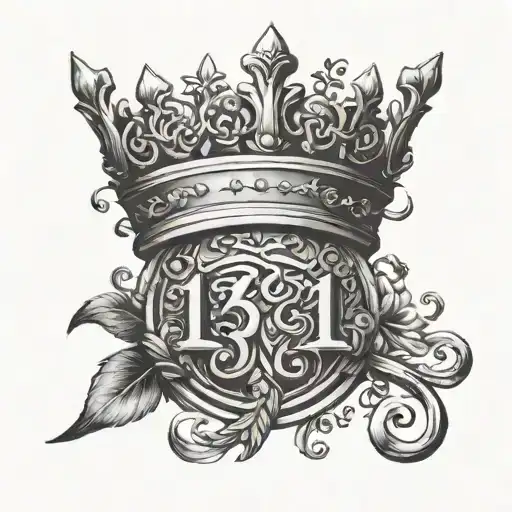 Roman Numerals 1 3 21 In A Crown