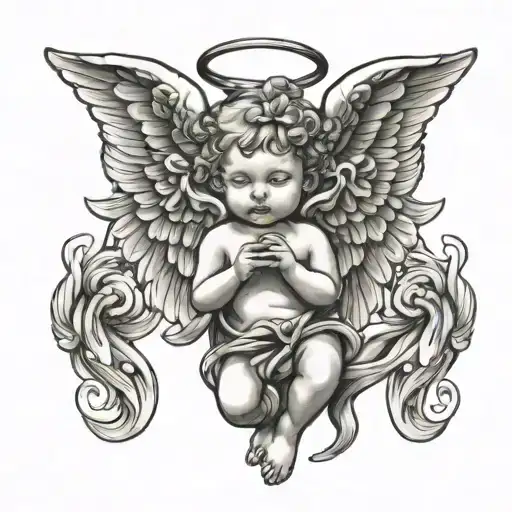 Chrome Cherub Angel