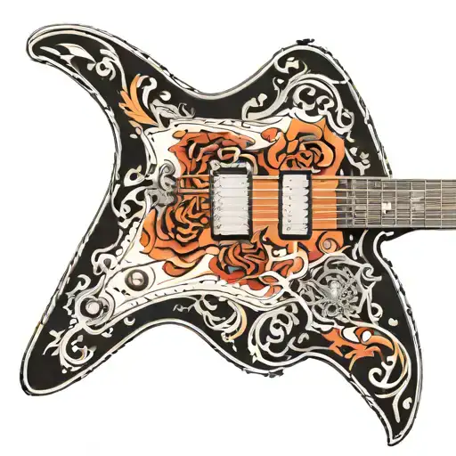 Flying V Jakson Electric Guitar With