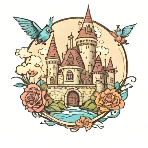 Disney Stitch Harry Potter Castle