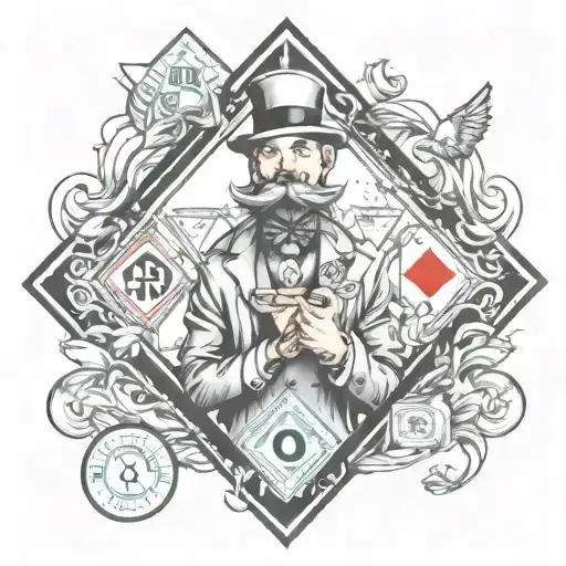 Hood Monopoly Man Diamond Surrounded