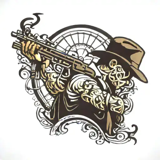 Gangster Silhouette Working