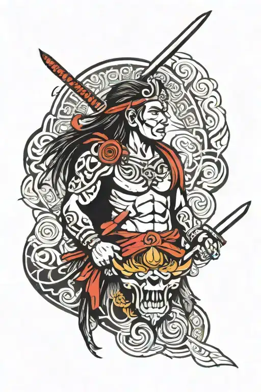 Taino Dominican Republic With Samurai Features