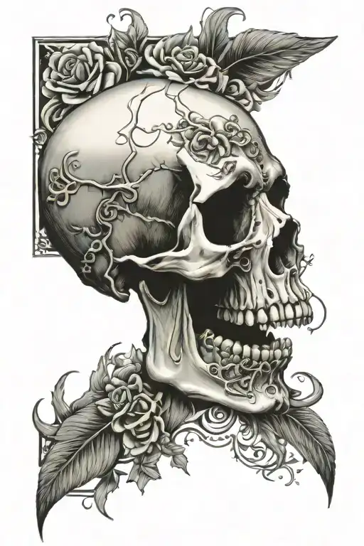 Skull Based On Deftones Album Cover