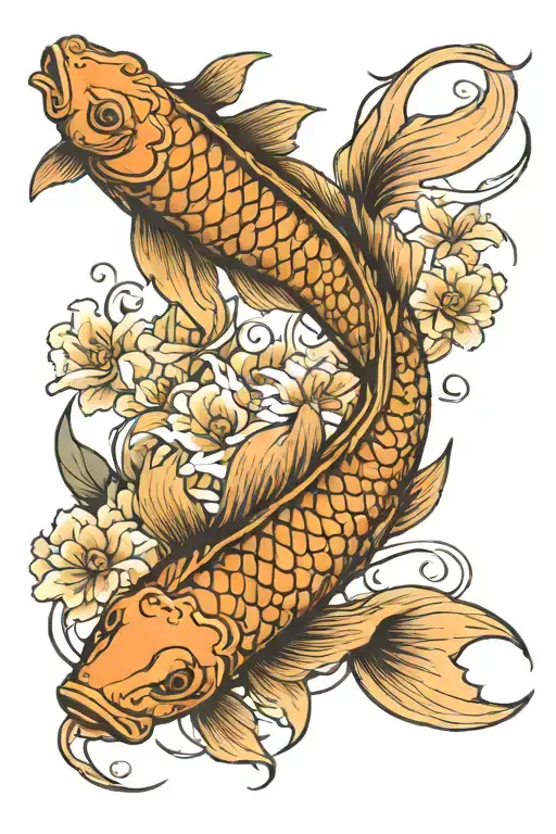 Koi Fish Transforming