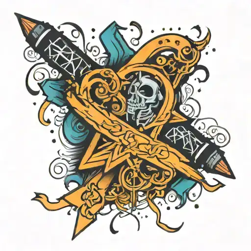 Glowstick Writting With Star