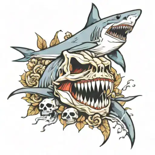 Shark And Skull