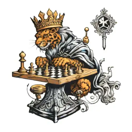 King Plays Chess Against Death