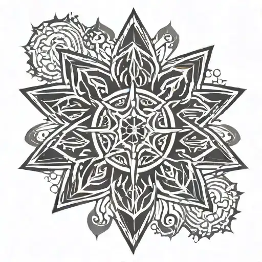 9 Pointed Star As Per Hindu Symbol