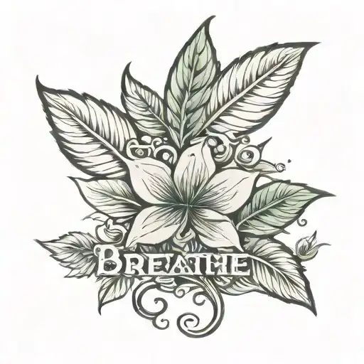 Plant With Word Breathe