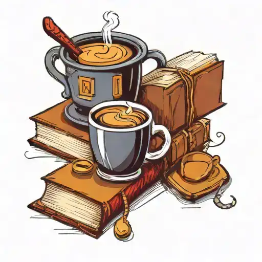 Books And Cup Of Coffee