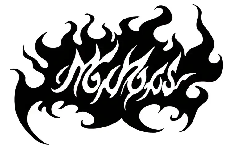 Flames That Cover The Chest