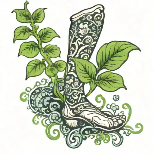 Beanstalk With Baby Foot Prints