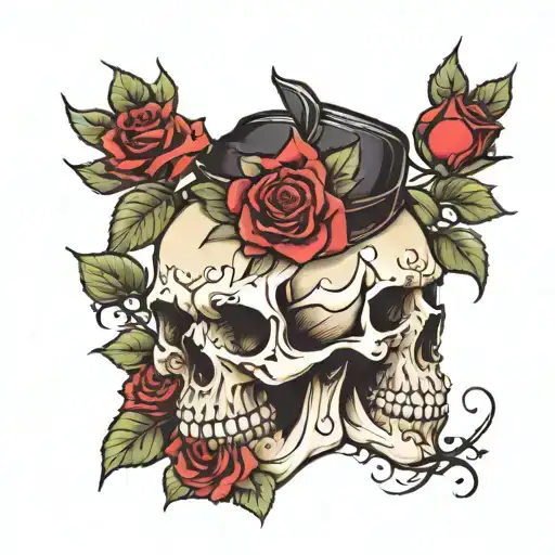 Skull And Roses