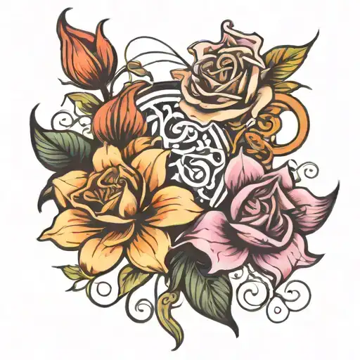 Lily And Rose Intertwined